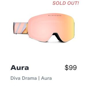 Blenders Aura-Diva Drama Snow, Ski Goggles